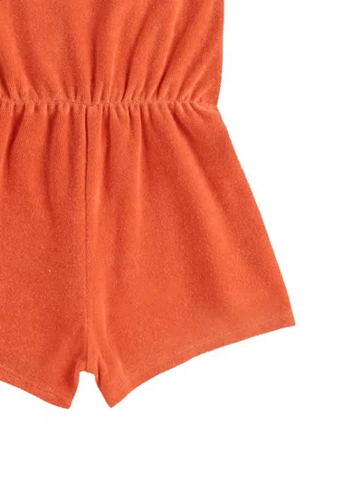 Bobo Choses Mini Wavy Overall Set For Girls In Red