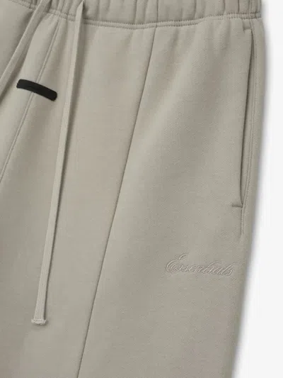 Essentials Drawstring Elasticated Track Pants In Gray