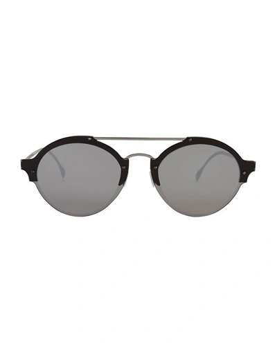 Shop Illesteva Malpensa Chrome Sunglasses