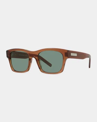 Givenchy Day 55mm Rectangular Sunglasses In Shiny Red