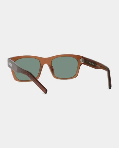 Givenchy Day 55mm Rectangular Sunglasses In Shiny Red