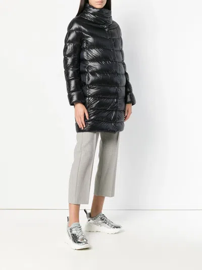 Herno Dora Long Down Jacket In Black