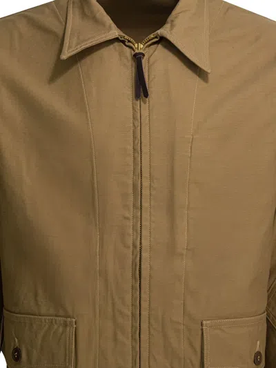 Buzz Rickson's M-421a Zip-up Jacket In Brown