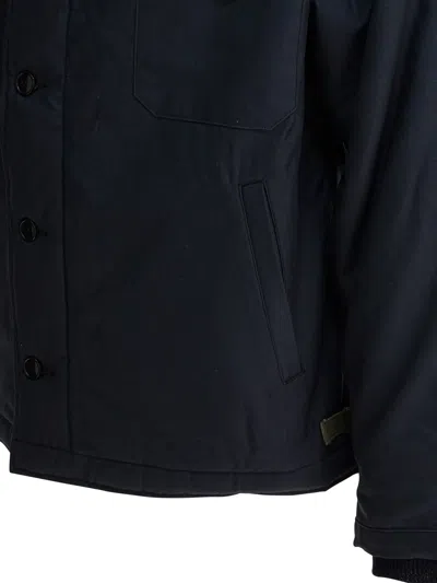 Buzz Rickson's Button Fastening Patch Pocket Jacket In Blue