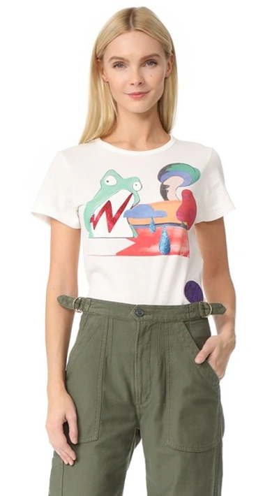 Marc Jacobs Embellished Printed Cotton-jersey T-shirt