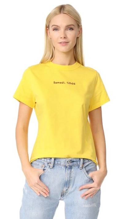 Jour/né Samedi Tee In Yellow