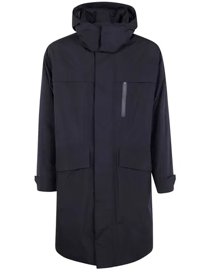 Herno Ex Laminar Long Parka In Black
