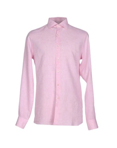 Xacus Linen Shirt In Pink