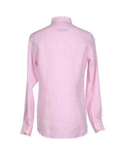Shop Xacus Linen Shirt In Pink