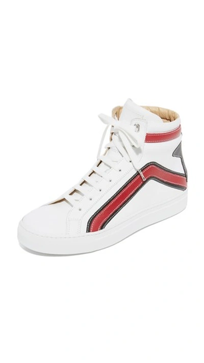 Belstaff Dillon High Top Sneakers In White