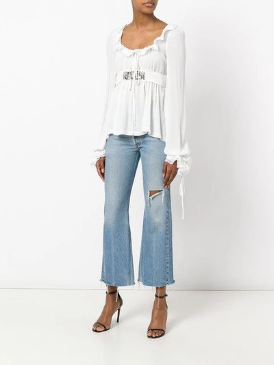 Shop Amen Frilled Blouse