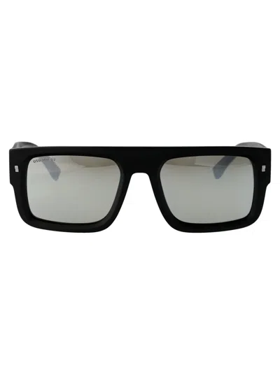 Dsquared2 Matte Black Acetate Sunglasses In Black