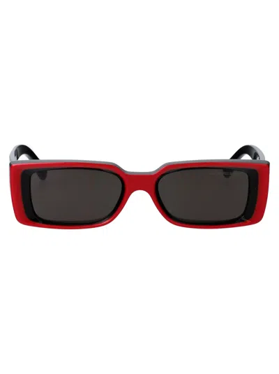 Cutler And Gross 1368 Rectangular Sunglasses In Red