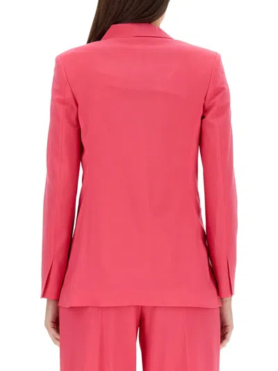 Alysi Regular Fit Jacket Single Breasted Design In Pink