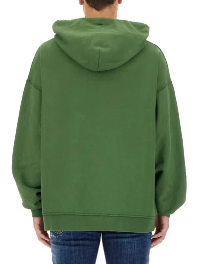 Dsquared2 Dsquared Men Sweatshirt With Logo In Green