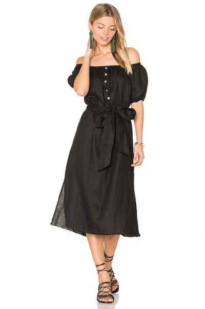 Shop Faithfull The Brand Figuera Dress In Plain Black