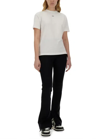 Off-white T-shirt With Logo In White