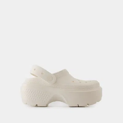Crocs Platform-sole Clogs In Neutral