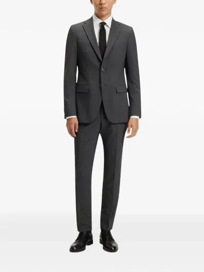 Hugo Boss Slim-fit Melange Jacket In Multi