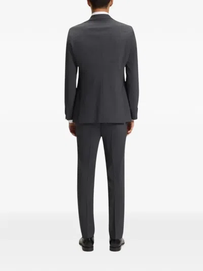 Hugo Boss Slim-fit Melange Jacket In Multi