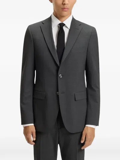 Hugo Boss Slim-fit Melange Jacket In Multi