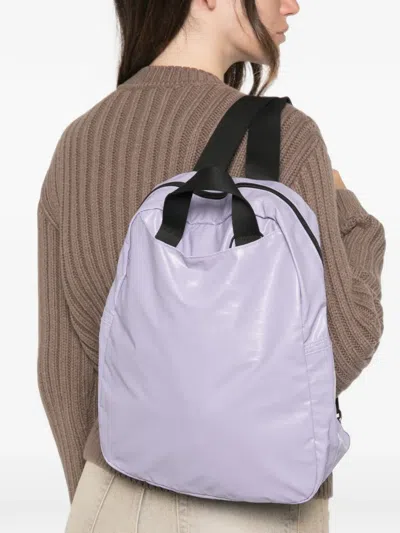 Jack Gomme Coated Backpack In Purple