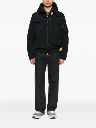 Parajumpers Hooded Multi-pocket Jacket In Black