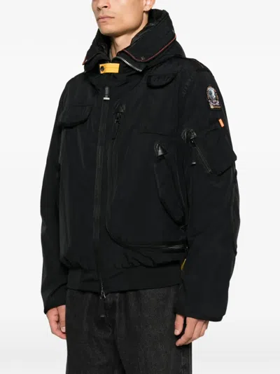 Parajumpers Hooded Multi-pocket Jacket In Black