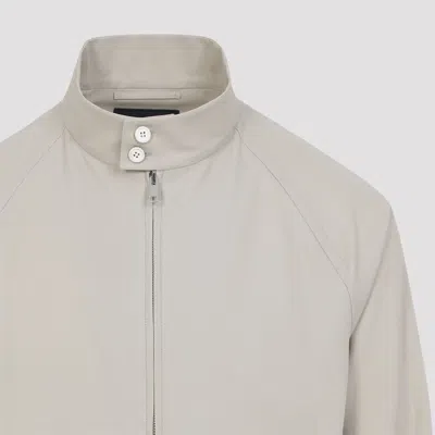 Prada Structured Jacket High Collar Button Cuffs In Neutral