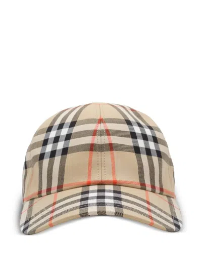 Burberry Classic Check Mini Bucket Hat For Women In Beige