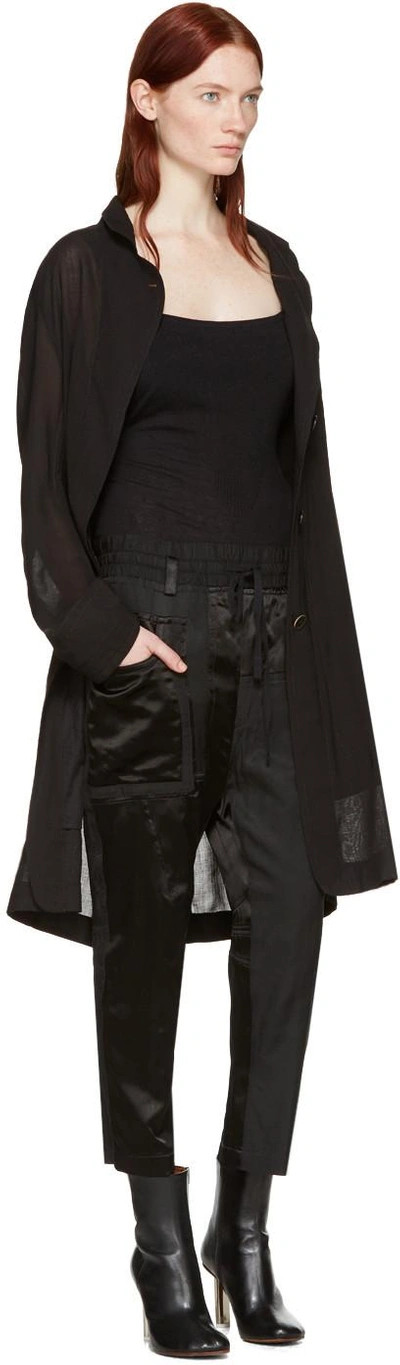 Shop Haider Ackermann Black Patchwork Lounge Pants