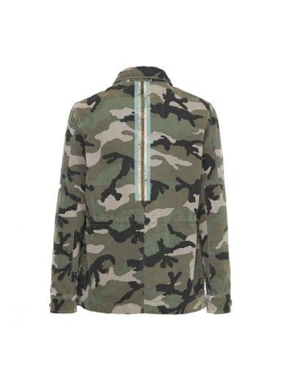 Shop Valentino Military Jacket In Camou