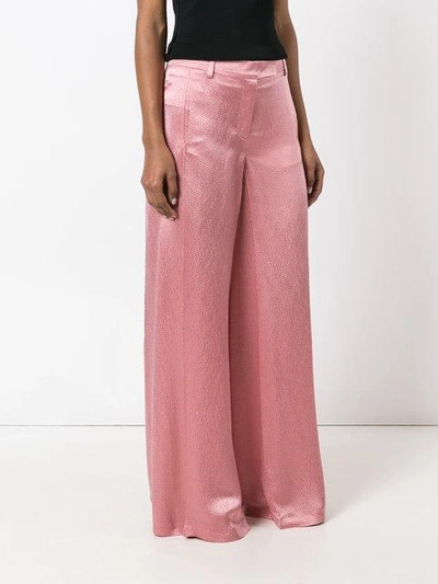 Shop Valentino Wide Leg Flared Trousers