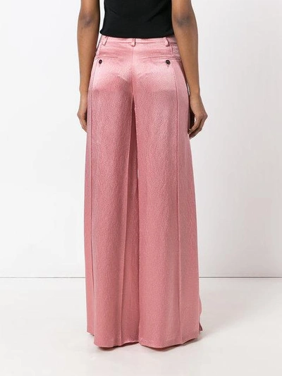 Shop Valentino Wide Leg Flared Trousers