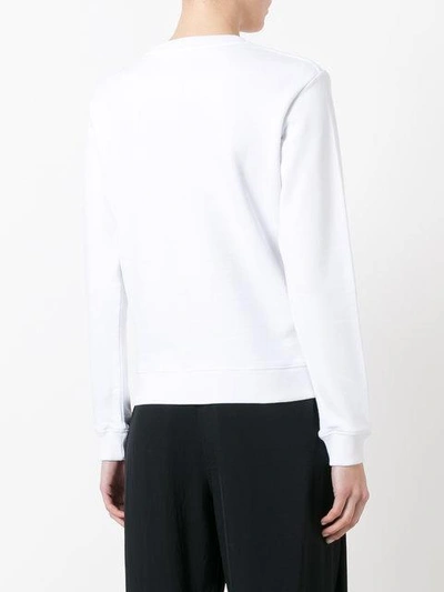 Shop Jw Anderson Fish Print Sweatshirt In White