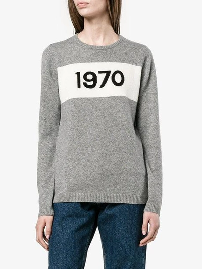 Shop Bella Freud Cashmere Grey Cashmere 1970 Jumper