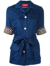 F.R.S FOR RESTLESS SLEEPERS F.R.S FOR RESTLESS SLEEPERS BEAD-EMBELLISHED SHIRT - BLUE,GA000305TERA00411980886