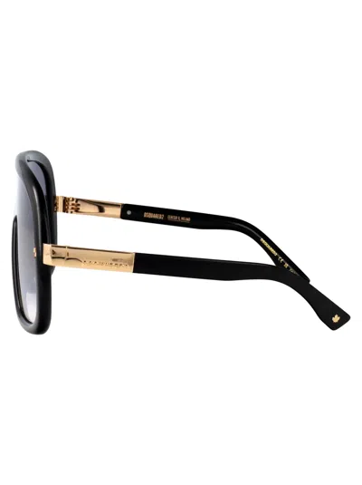 Dsquared2 Gradient-tinted Shield Sunglasses In Black