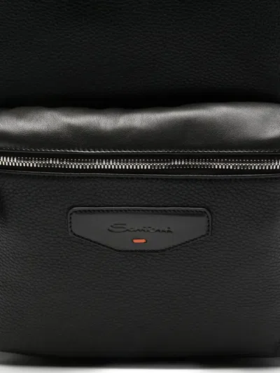 Santoni "new" Backpack In Black