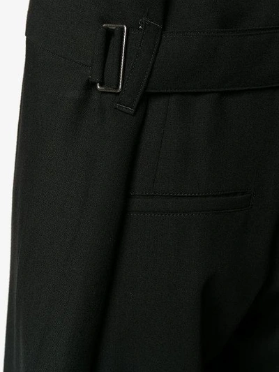 Shop Ann Demeulemeester Slit Wide-leg Trousers In Black