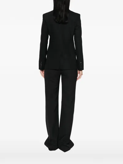 Max Mara Double-breasted Wool Jacket In Black