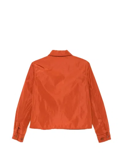 Aspesi Patch-pocket Button-up Jacket In Orange
