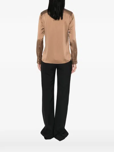 Max Mara Silk Shirt In Multi