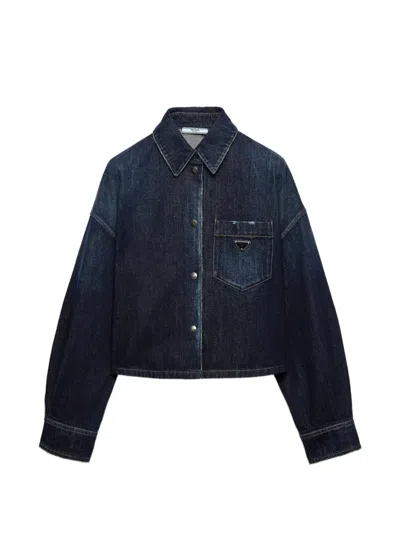 Prada Denim Shirt In Multi