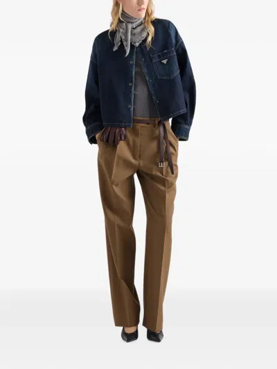 Prada Denim Shirt In Multi