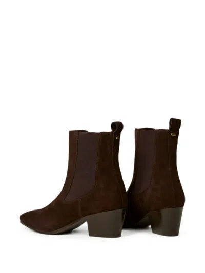 Twinset Suede Ankle Boots In Multi