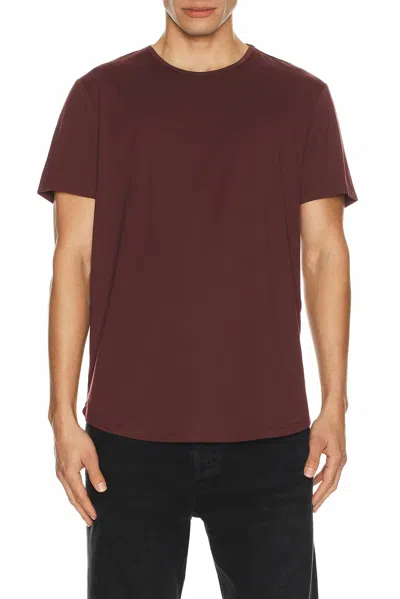 Cuts Forever Short Sleeve Tee In Deep Cranberry In Burgundy