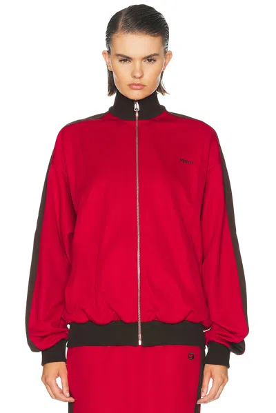 Coperni Oversized Track Jacket In Red