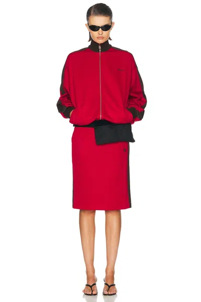 Coperni Oversized Track Jacket In Red