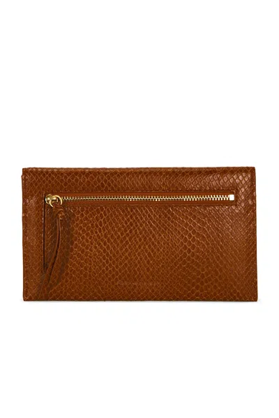 Dries Van Noten Flat Envelope Pouch In Rust